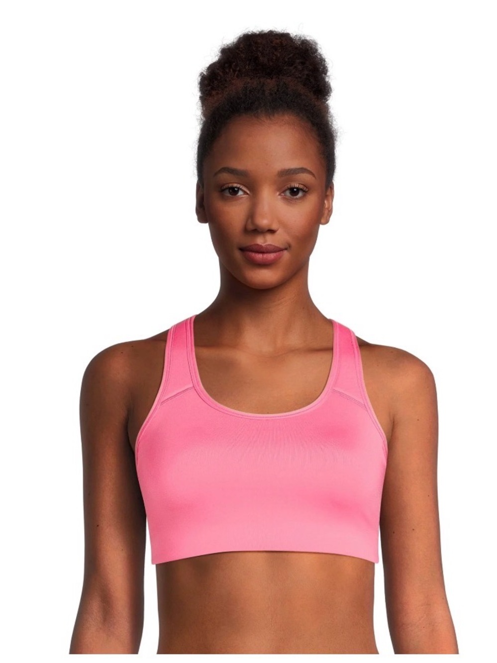 Avia Racerback Sports Bra for Women, Medium-Support, Pink